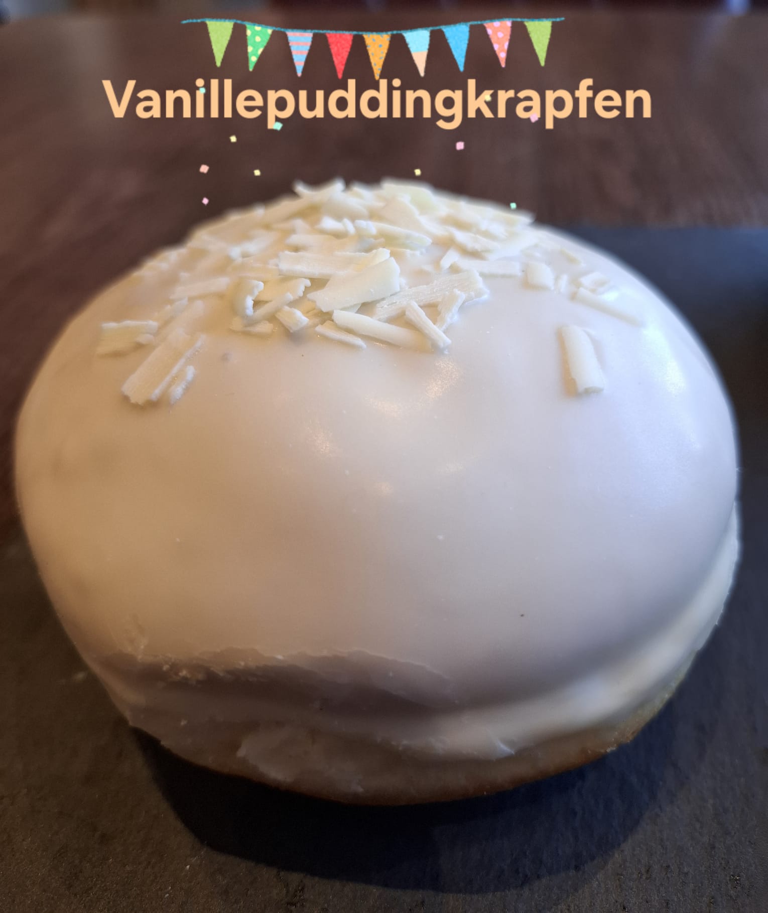 Vanillepuddingkrapfen